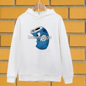 Classic Balenciaga White Hoodie Men's